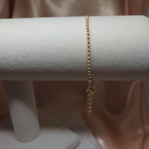 Gold Dainty Ball Bead Chain Bracelet